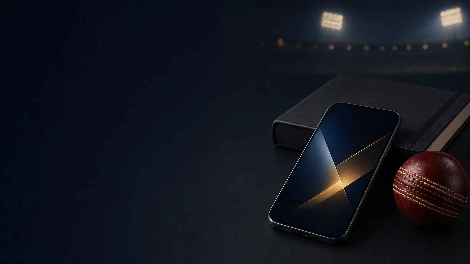 Unbranded phone and cricket equipment for FairPlay App guidance