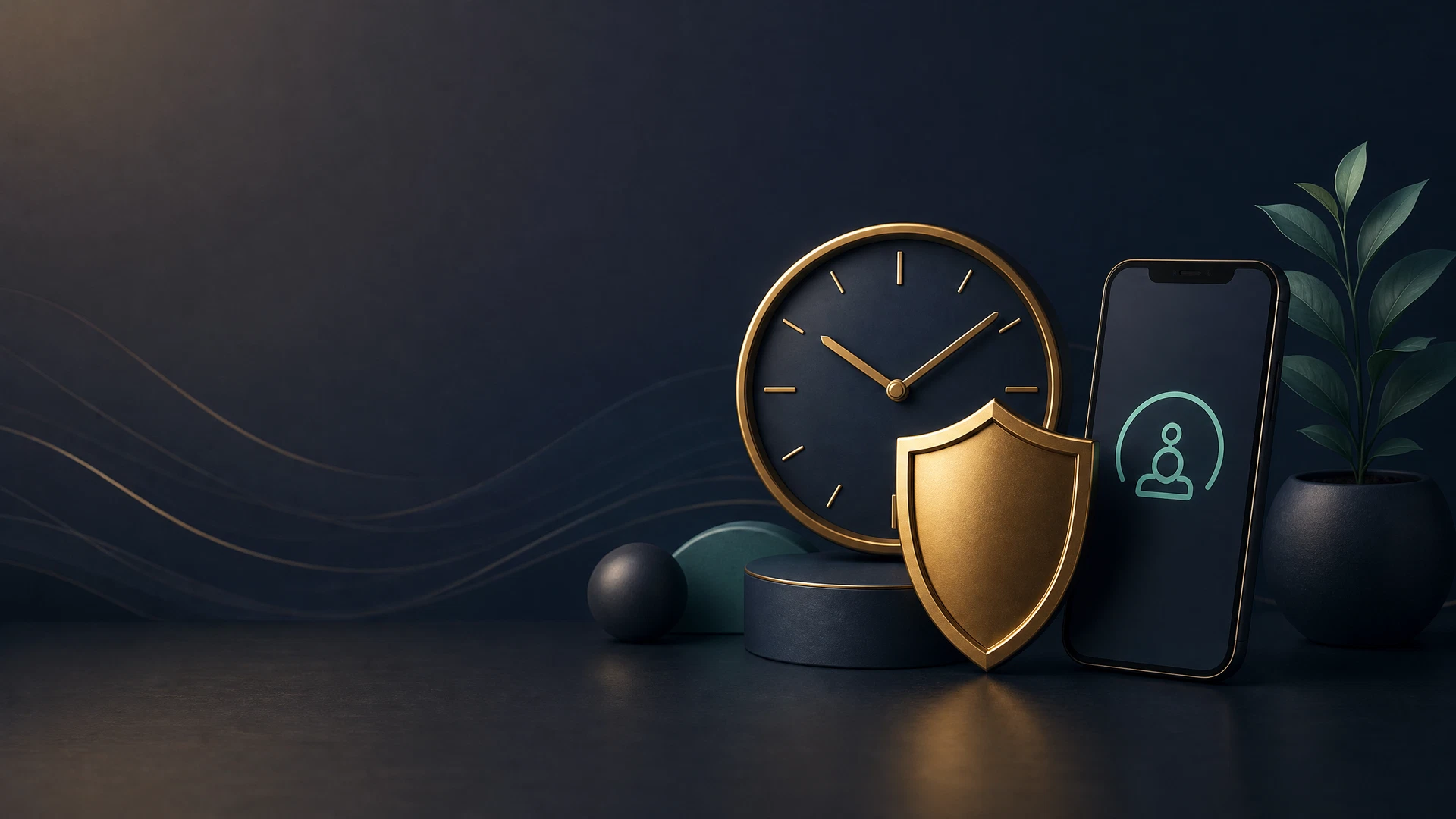 Clock, protective shield and pause symbol representing FairPlay responsible gaming