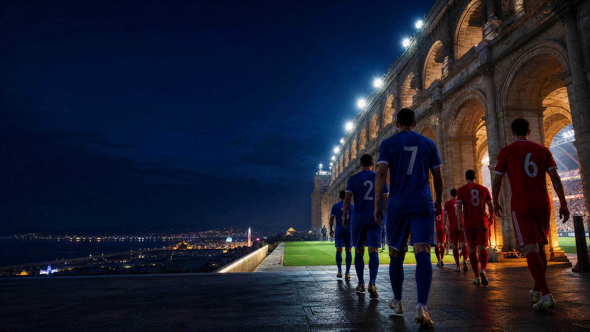 Editorial Italian stadium scene for Napoli versus Arsenal Champions League match context