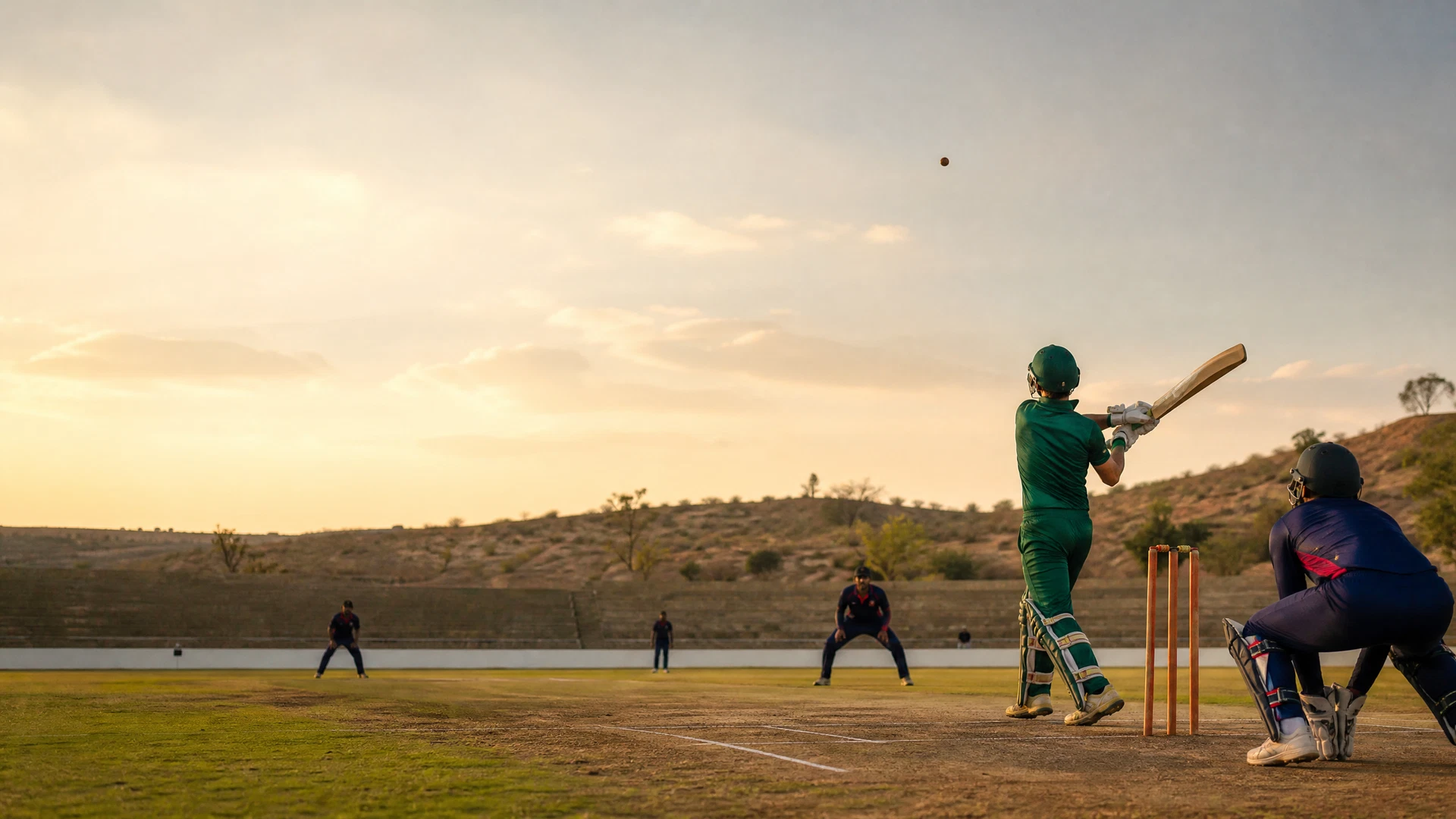 Editorial Windhoek cricket ground scene for South Africa versus Namibia ODI match context
