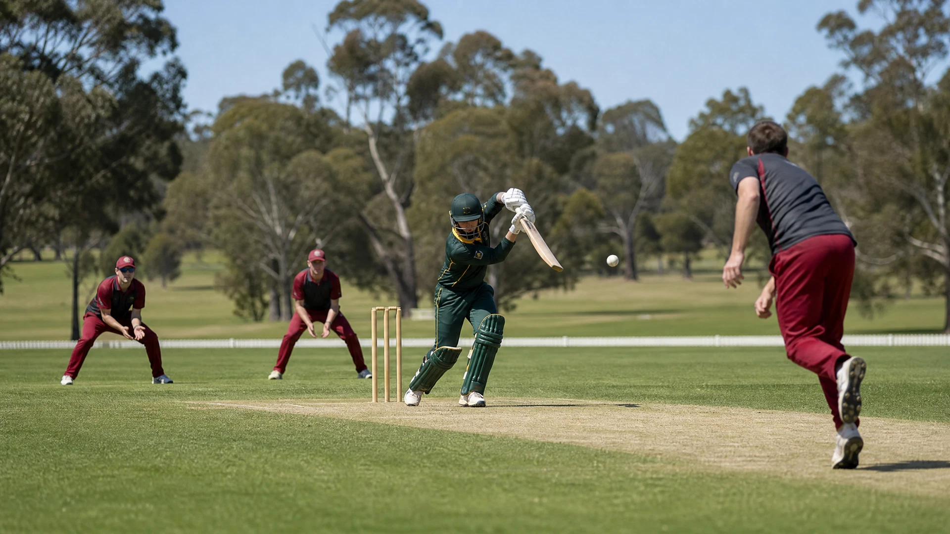 Original venue-neutral One-Day Cup match-centre illustration for Western Australia versus Tasmania